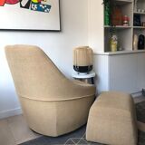 Fauteuil et repose pied