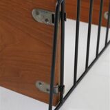 Original String shelf / Kajsa & Nisse Strinning / teak / modern mid-century design / black / 75x40x20cm