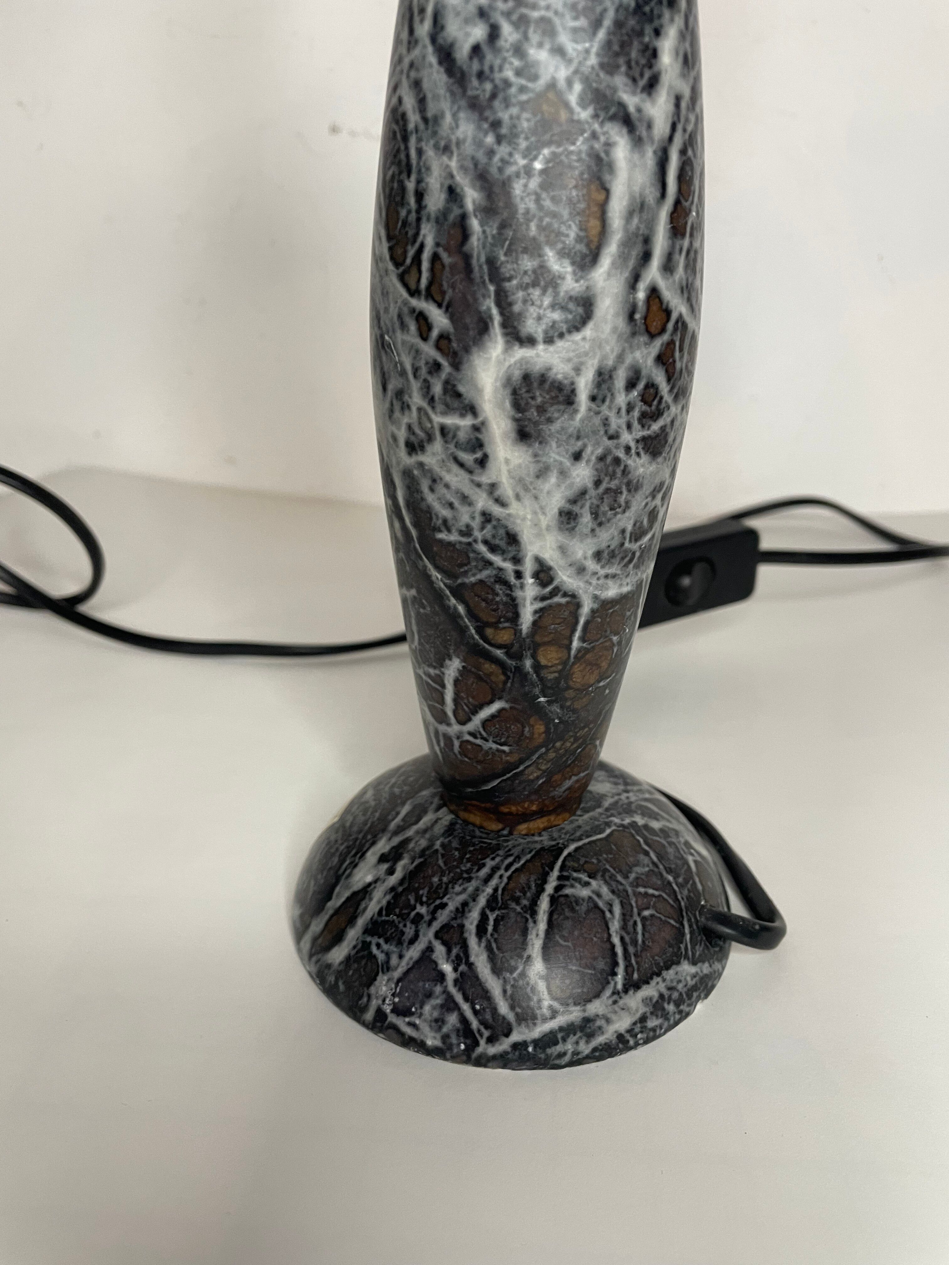Alabaster foot of the lamp