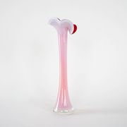 Pink vase, Murano glass, Italian design, 1970s, made in Italy