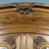Louis XV wardrobe in walnut with blond patina circa 1880-1900