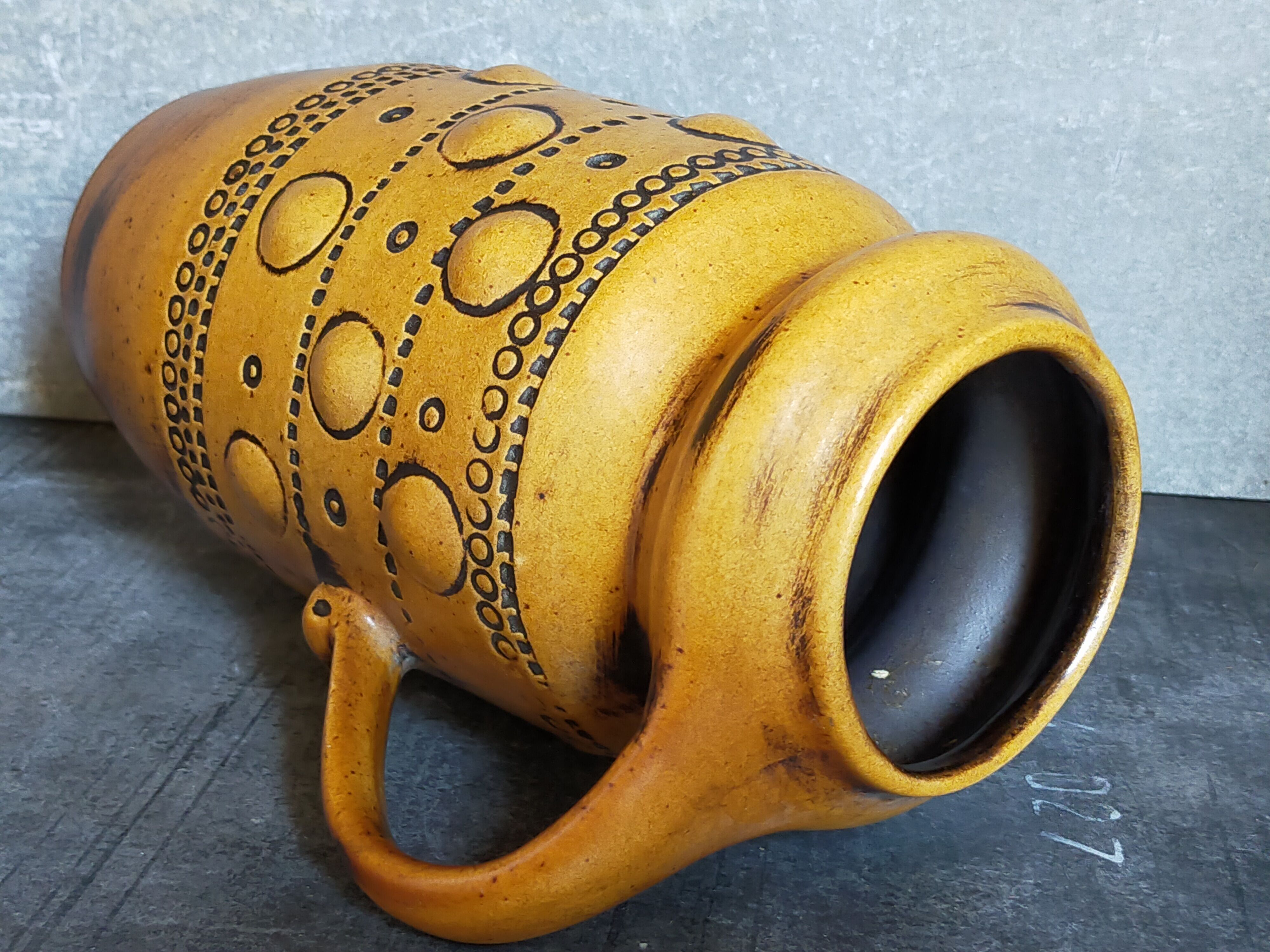 Vintage French ceramic vase 50s