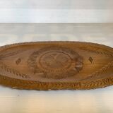 Black Forest style carved wooden tray