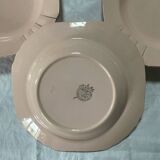 Set of 6 antique Art Deco soup plates Boch La Louvière