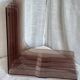 Vintage 1970s smoked Plexiglas vinyl record shelf unit