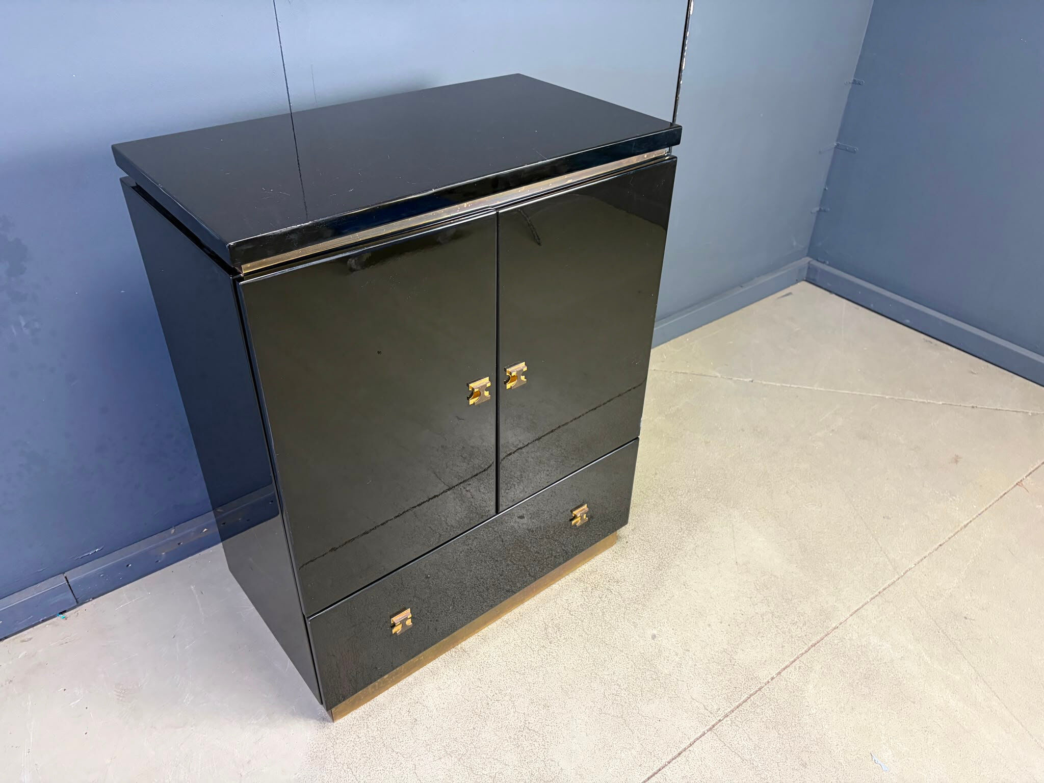 Cabinet de style Maison Jansen français, années 1970