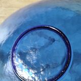 Mid-Century Murano Glass Plate: Cobalt Blue Guido Ferro Centerpiece