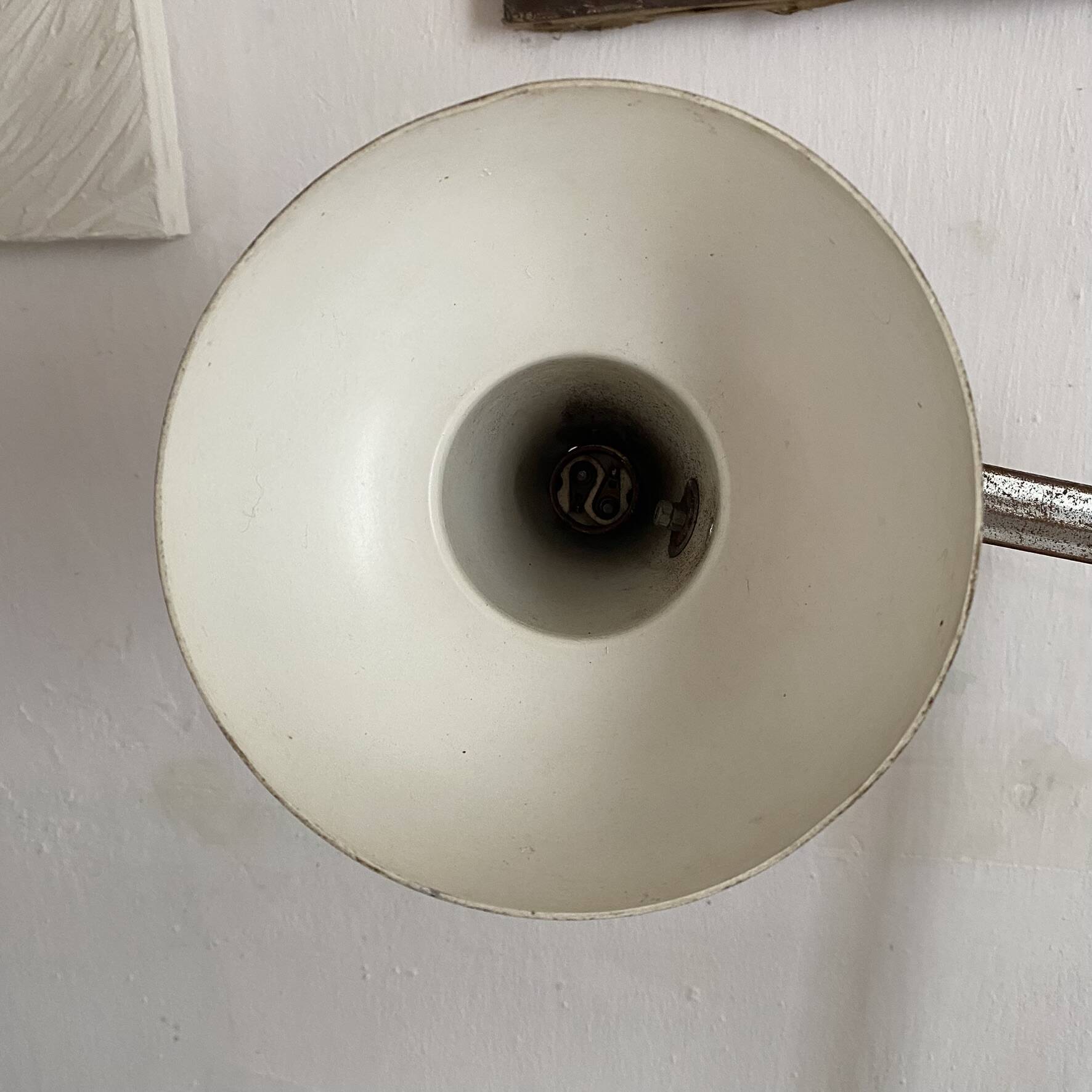 Lampe d'atelier Superchrome à étau , lampe industrielle 2 bras