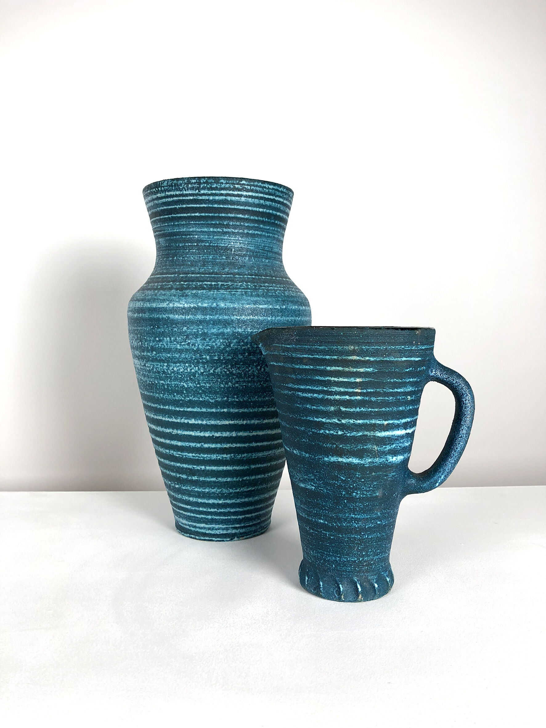 Vintage ceramic vase Accolay series "Gauloise" around 1960