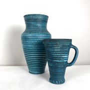 Vintage ceramic vase Accolay series "Gauloise" around 1960