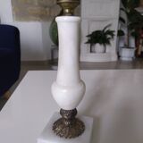 Alabaster and brass lamp