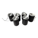 6 Louis Poulsen "pipe" pendant lights, 1960s, lacquered steel