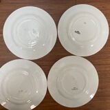 Set of 4 Art Deco plates