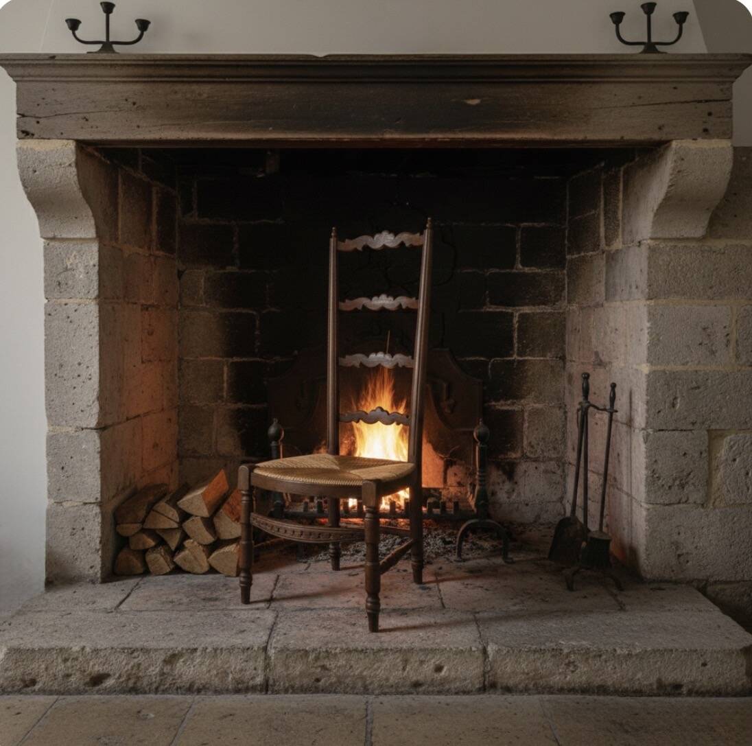 Rare nursing chair / Provençal armchair from the 19th century.