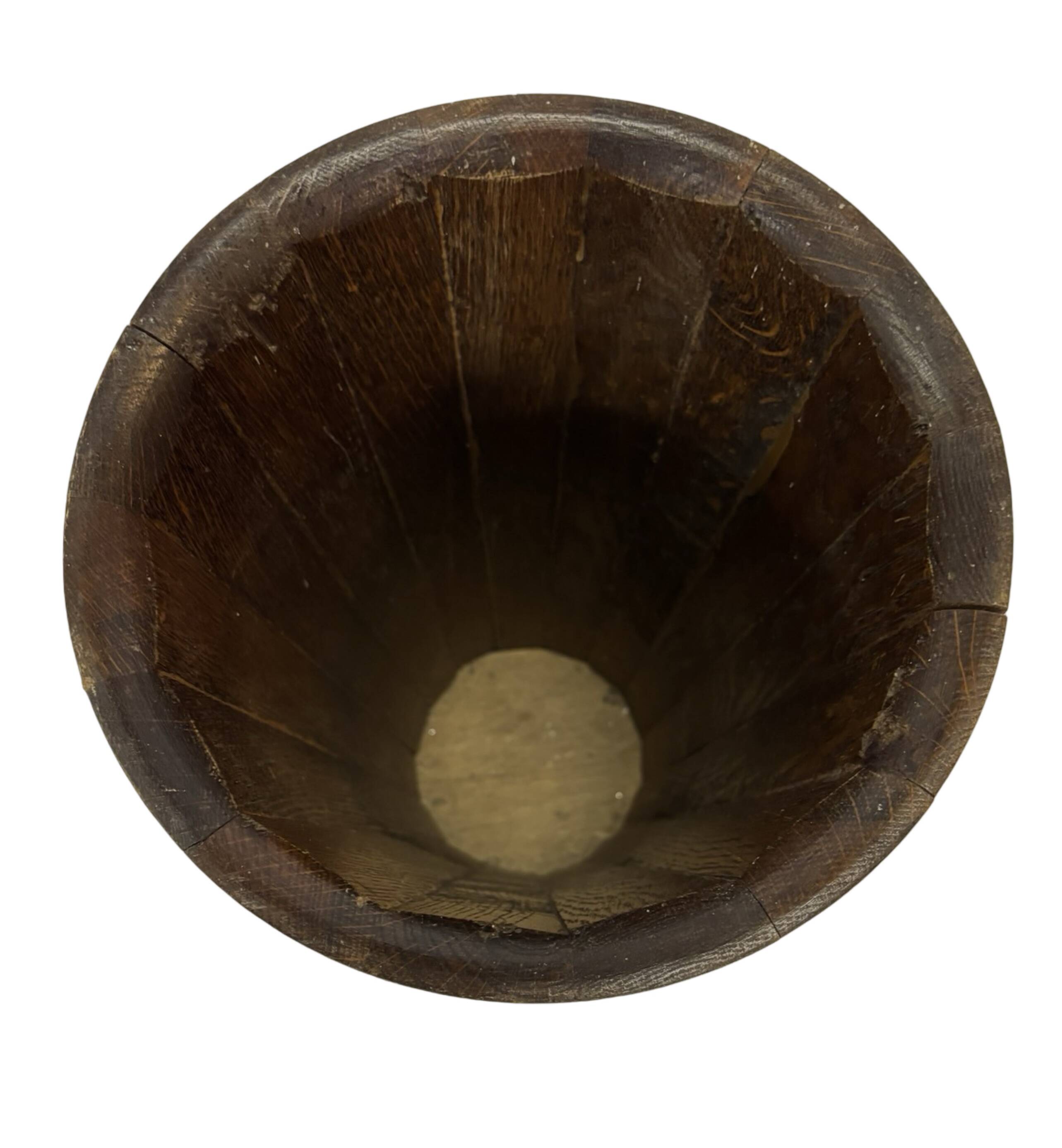 Vintage umbrella holder wooden basket storage 1960 minimalist design