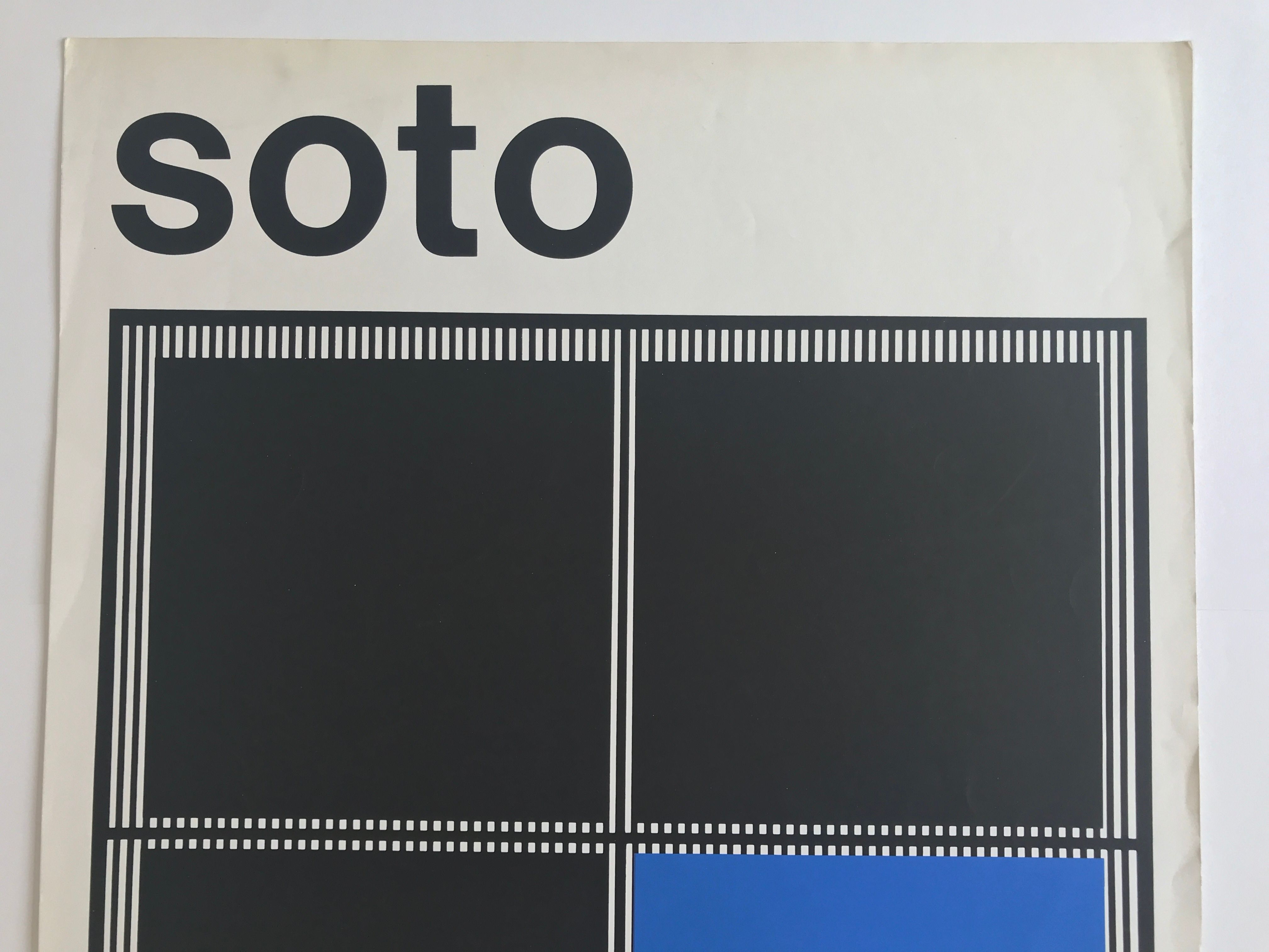 Original silkscreen poster by Jesús Rafael SOTO, Centre Georges Pompidou, 1979