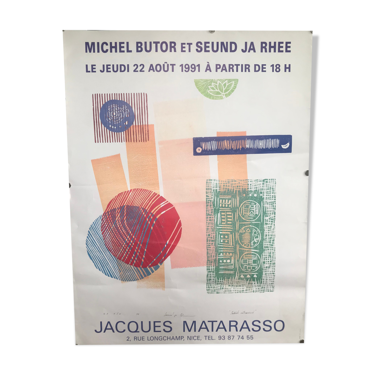 Affiche d’exposition Seund Ja Rhee 1991