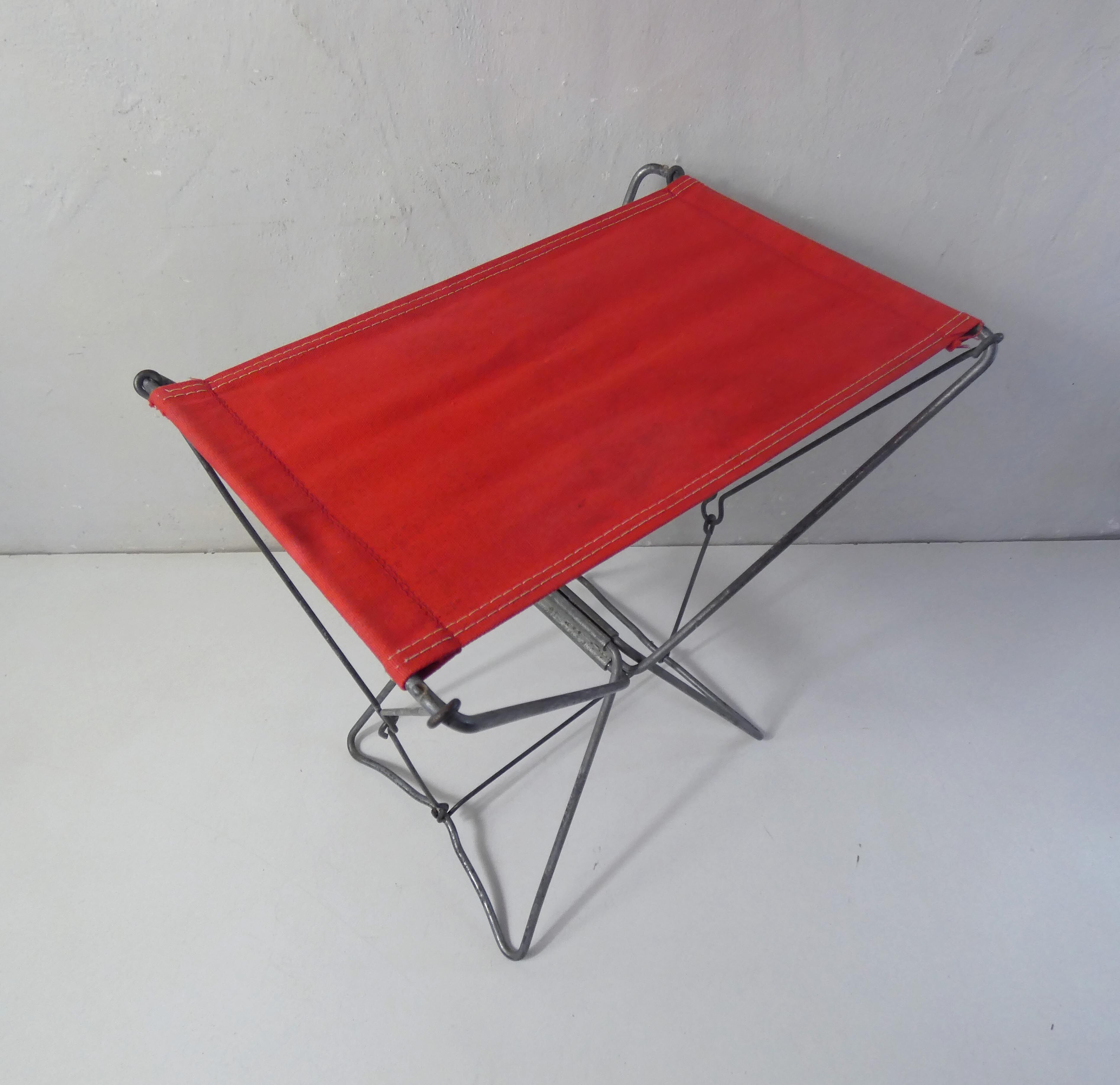 2 old folding stools