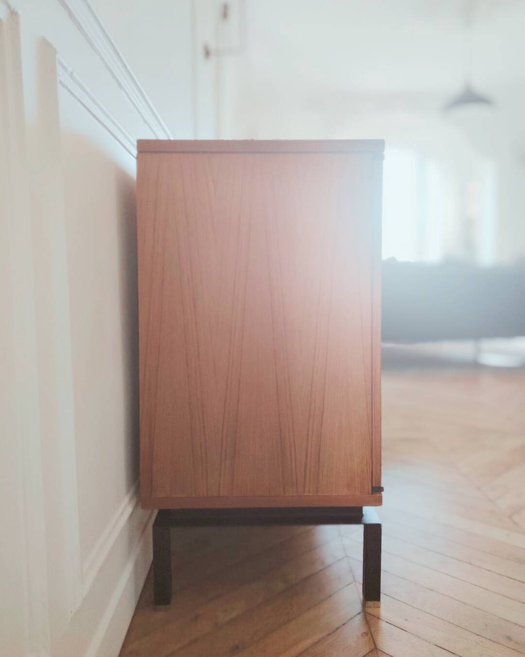 Enfilade/ Commode vintage rénové style anglais, années 70