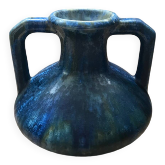 Pierrefonds ceramic vase, France, 1930s