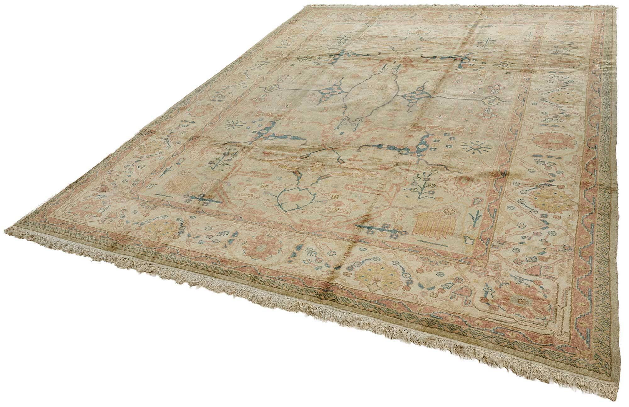 Tapis Oushak en laine noué à la main, 270 cm x 370 cm