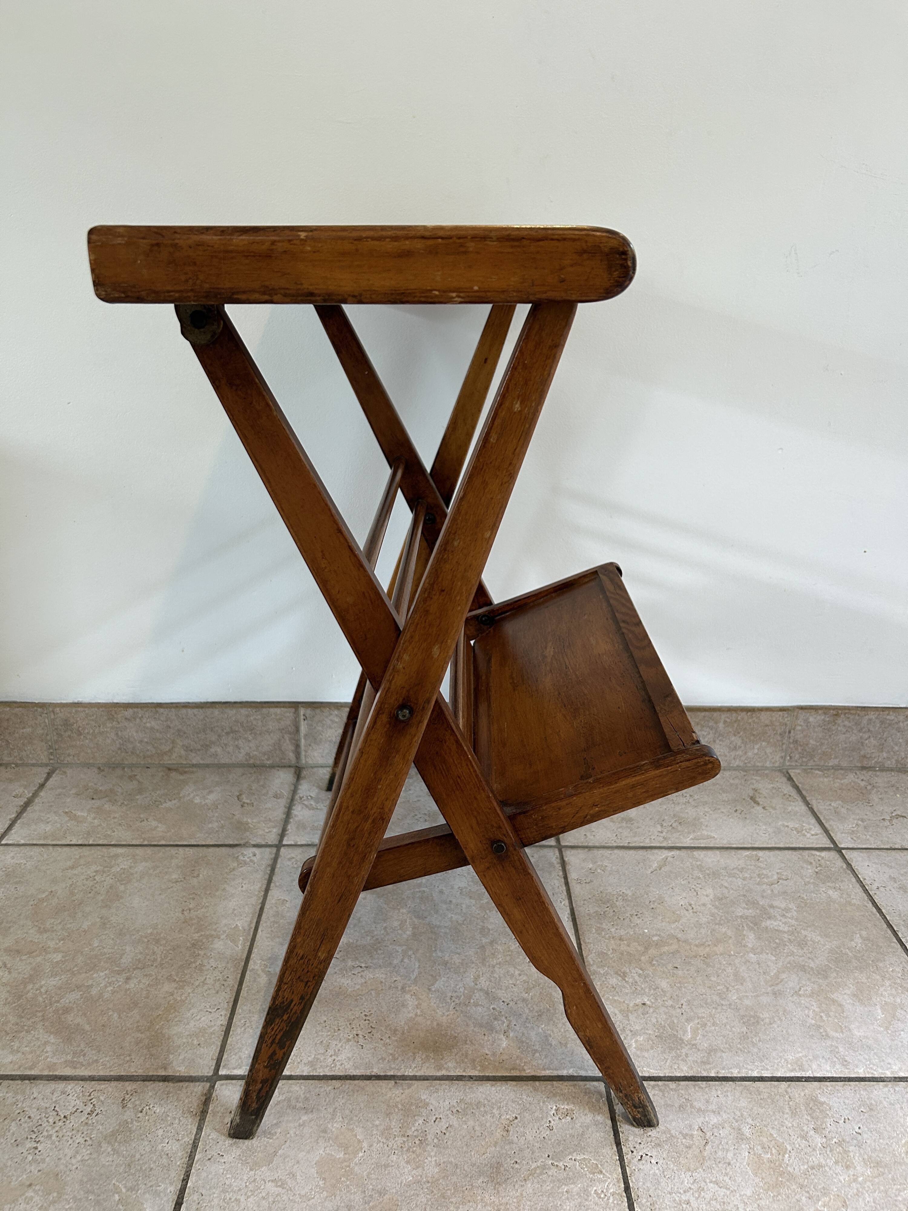 Table d'appoint, porte-revues scandinave vintage