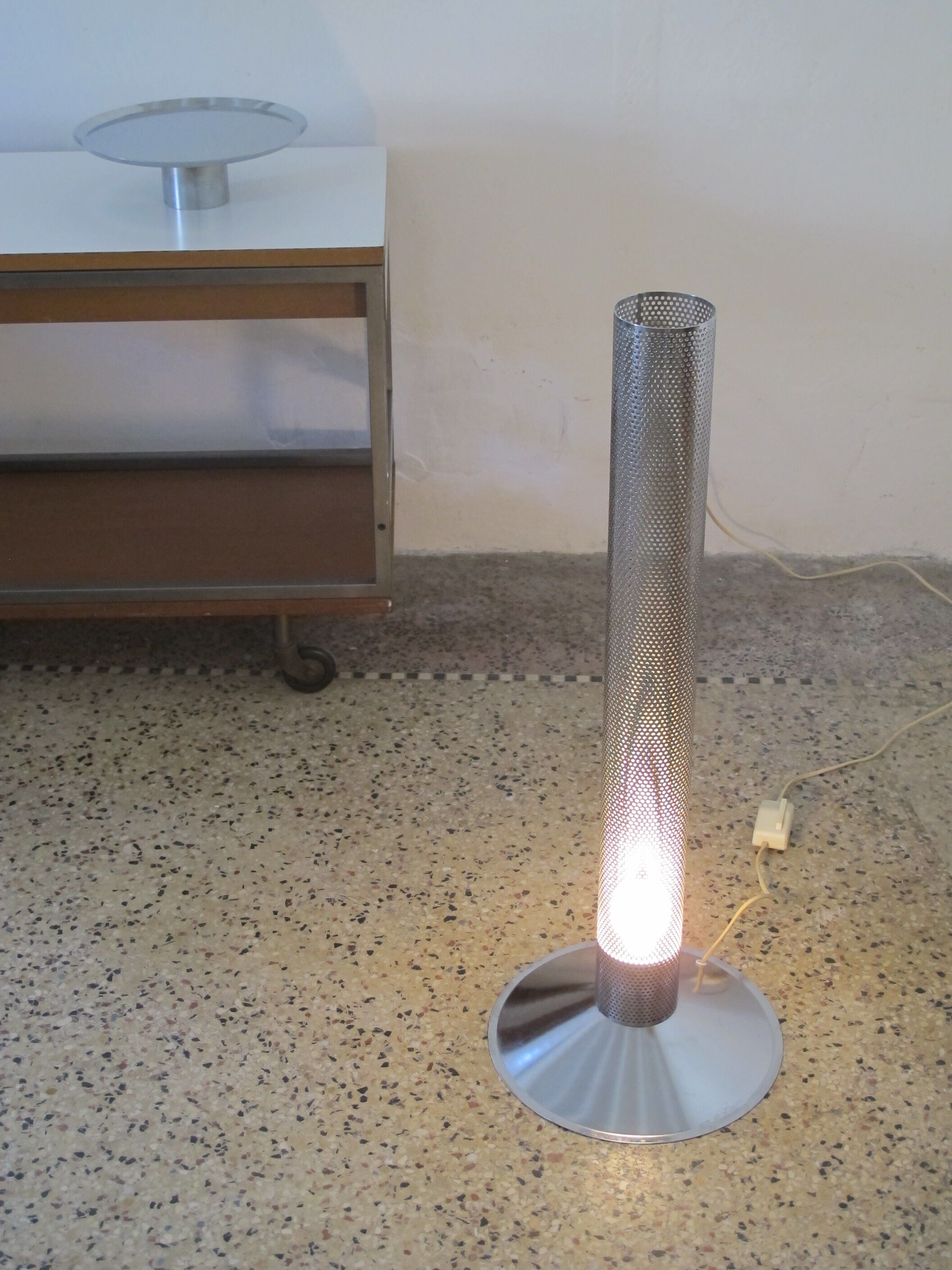 Ikea floor lamp and pedestal, years 80