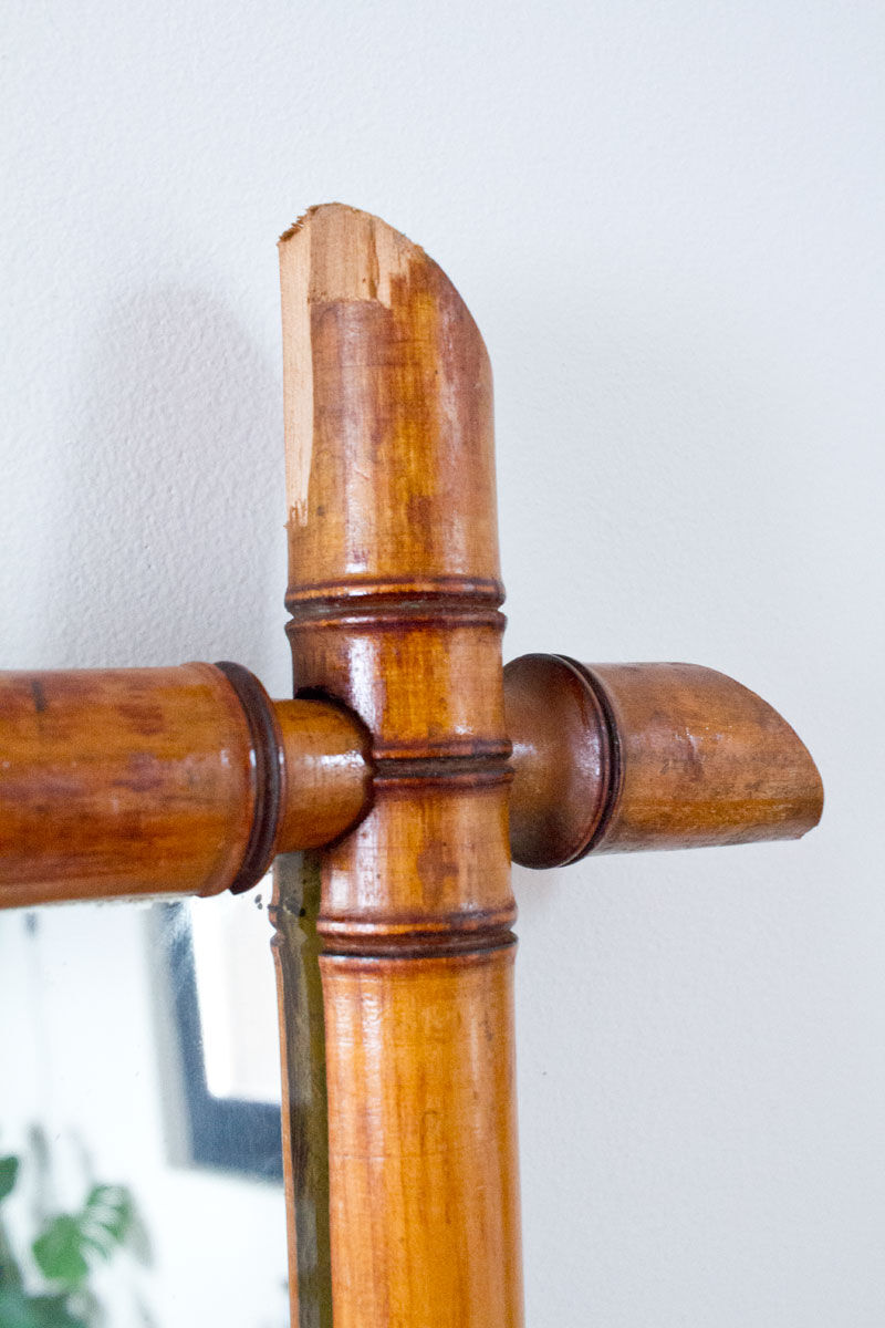 Bamboo mirror 71x52 cm