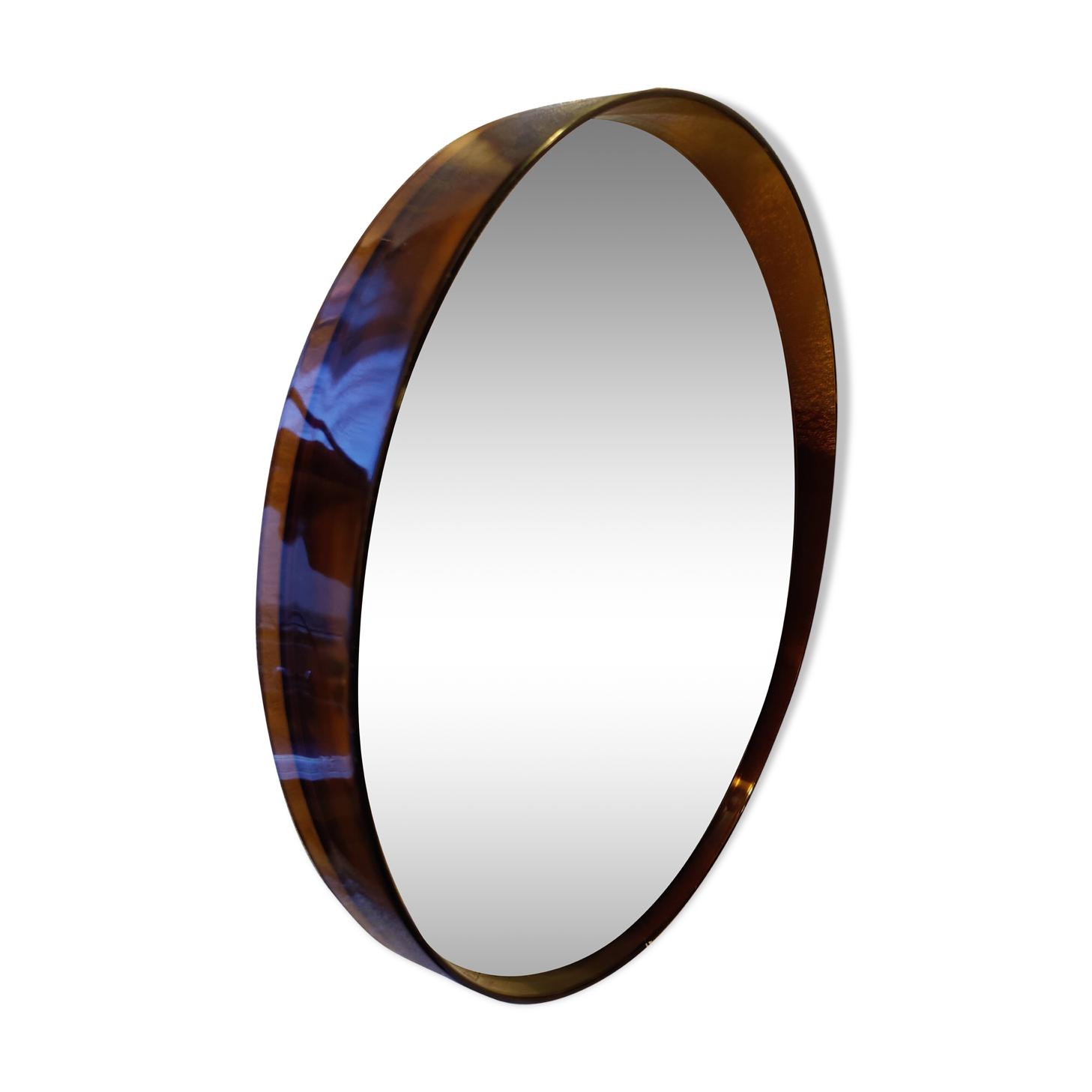Round mirror with rim from the 70s brand Syla