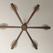 Lustre with 6 branches and tulips from the 1950s.