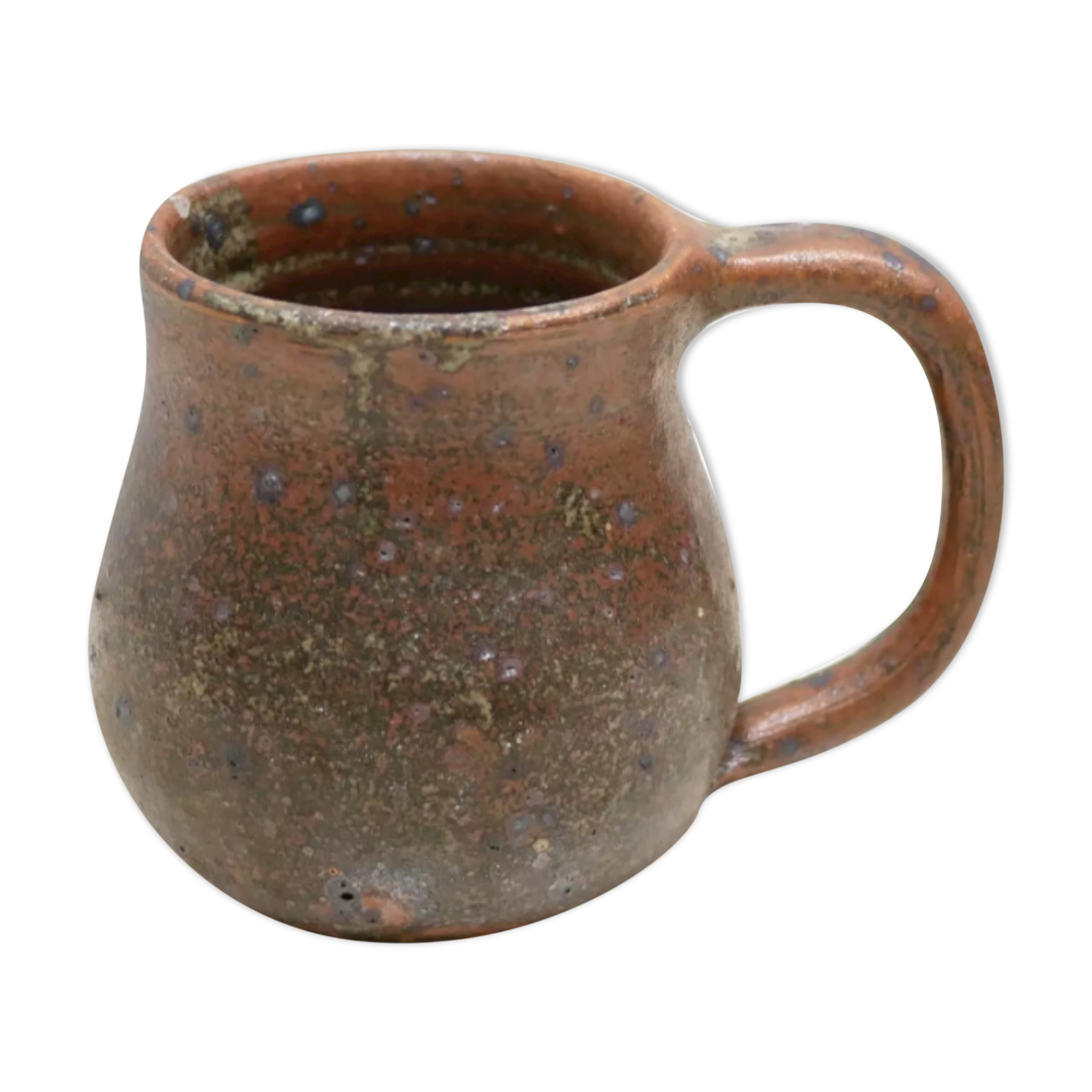 Vintage pyrite stoneware cup