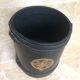1950 leather paper basket