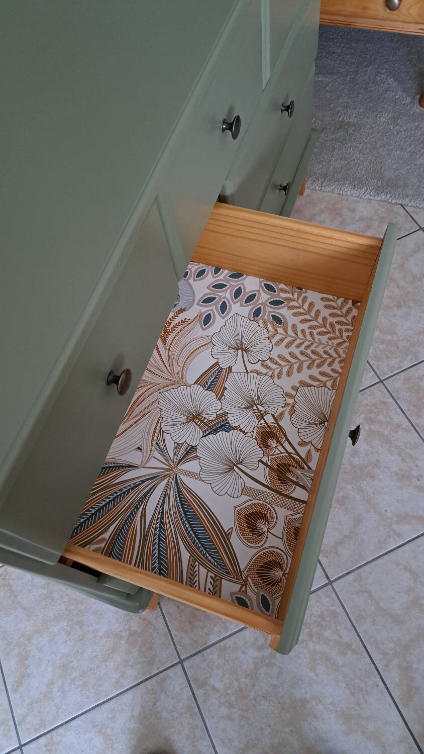 Commode basse vert Thisted