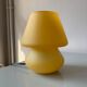 Vintage mushroom lamp in yellow glass habitat