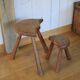 Tabourets tripodes vintage