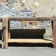 Very old oak carpenter's workbench - A charming piece of trade furniture.