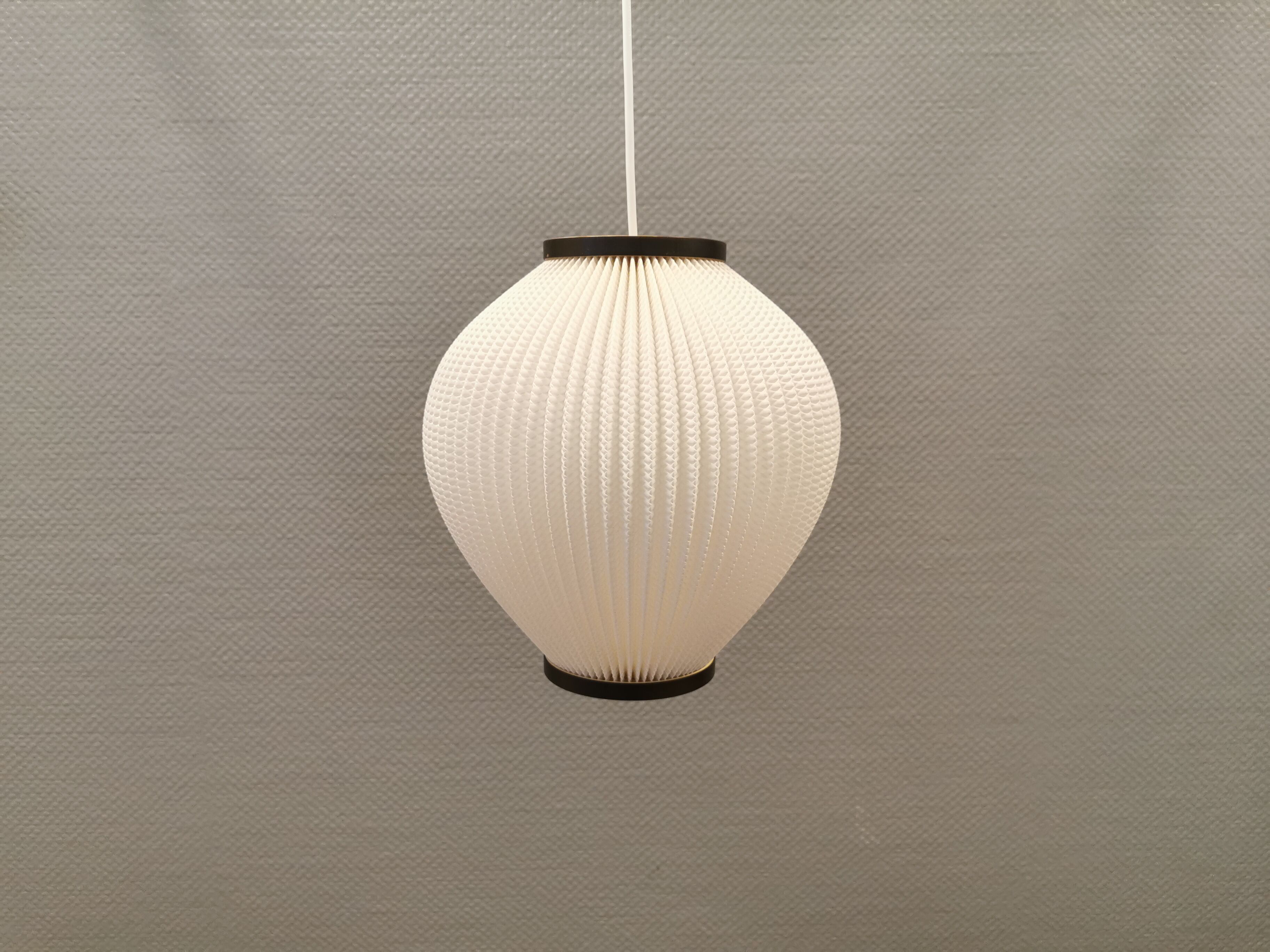Danish pleated lamp model Pearl Shade, produced by Hoyrup Light and designed by Lars Ejler Schiøler