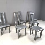 Italian Model Regia Dining Chairs by Antonello Mosca for Ycami, 1980s, Set of 6
