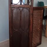 Furniture shelves in rattan 70s