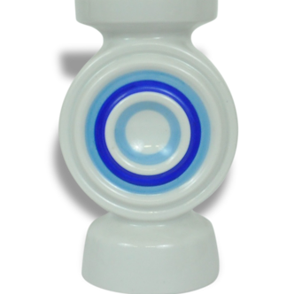 Vase or candle holder in porcelain - pop art