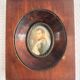Antique Miniature Napoleon Bonaparte Empire Mahogany Frame Collector's Item