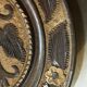 Carved wooden fruit bowl – Centrepiece with grape decoration