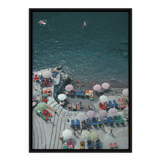 Slim Aarons, tirage d'art, côte amalfitaine, tirage de voyage vintage en Italie, 1979
