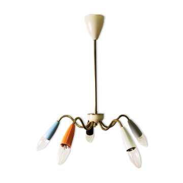 Lustre araignée vintage, Italie, 70's