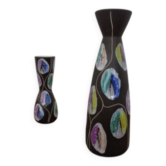 Ceramic Kongo Vases by Bodo Mans for Bay Keramik, 1960s, Set of 2