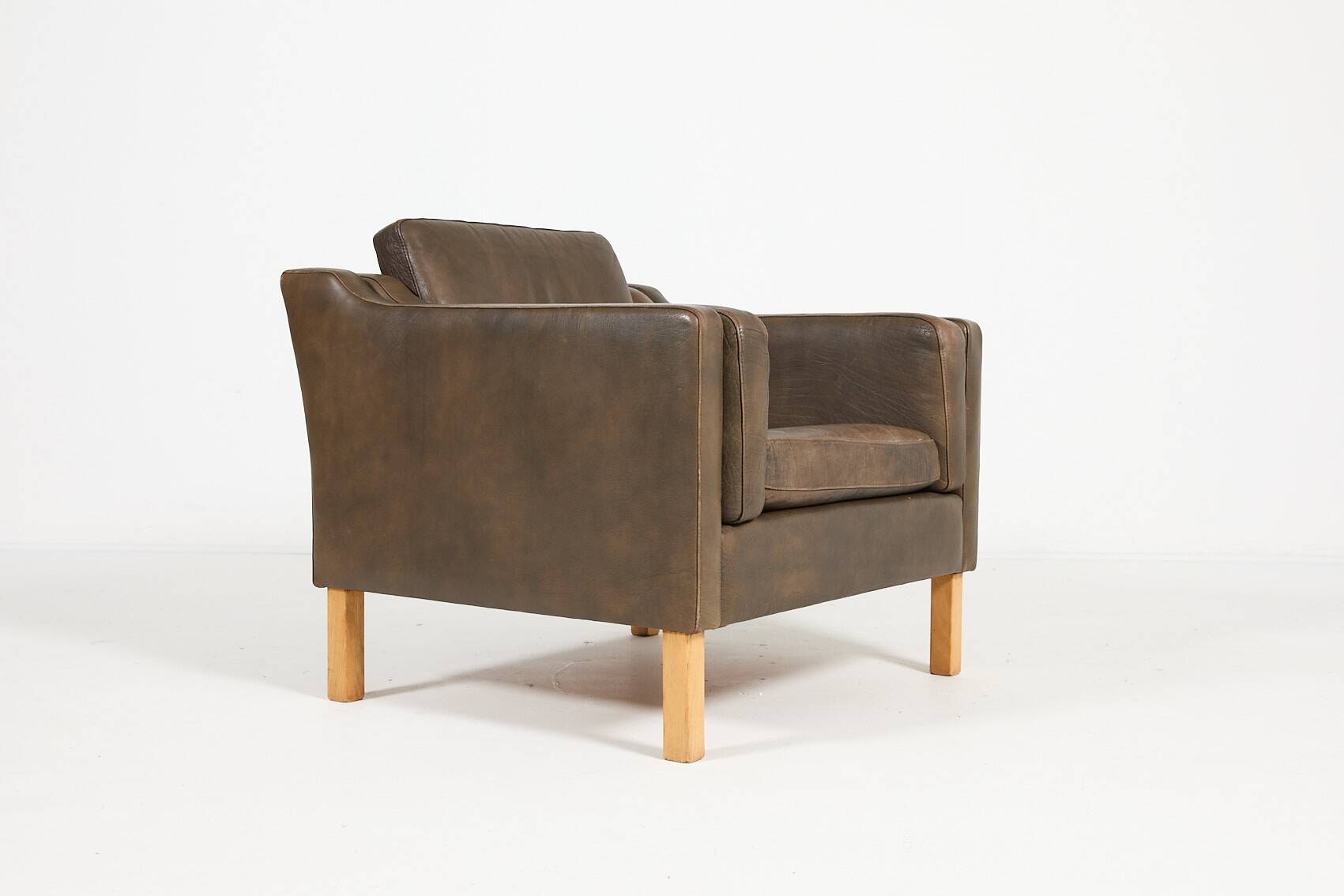 Vintage Danish design leather armchair from Vemb, 1980’s