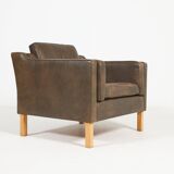 Vintage Danish design leather armchair from Vemb, 1980’s