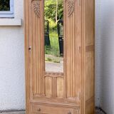Parisian wardrobe art deco wood brut