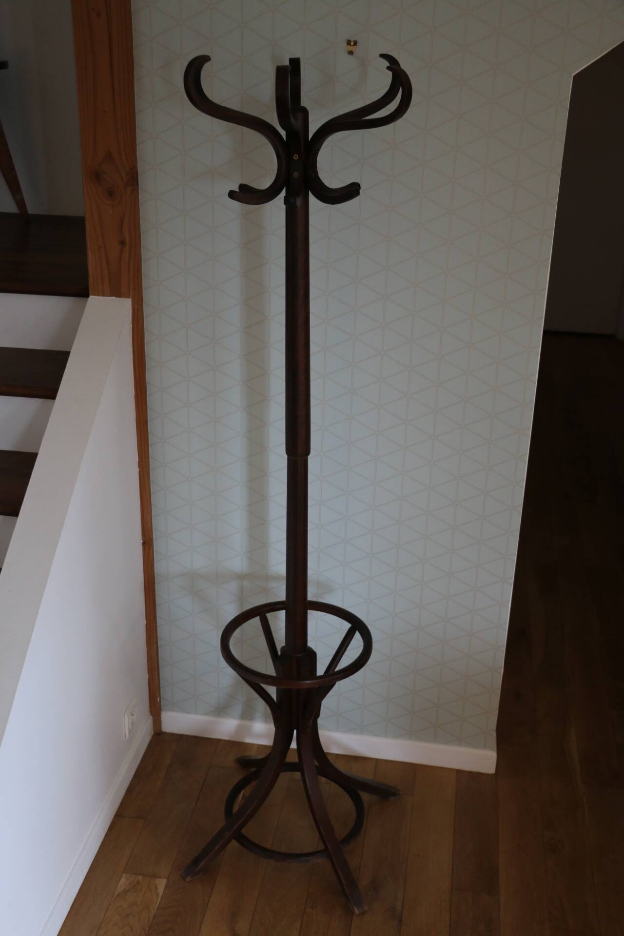 Baumann parrot coat rack dark beech umbrella stand