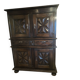 Louis xiii armoire - 17th century decoration with diamond point motif